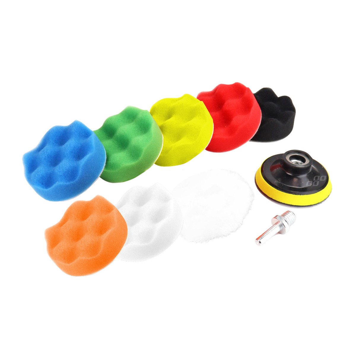 Automobilio poliravimo rinkinys, 7 vnt. 80 mm AMIO-03699