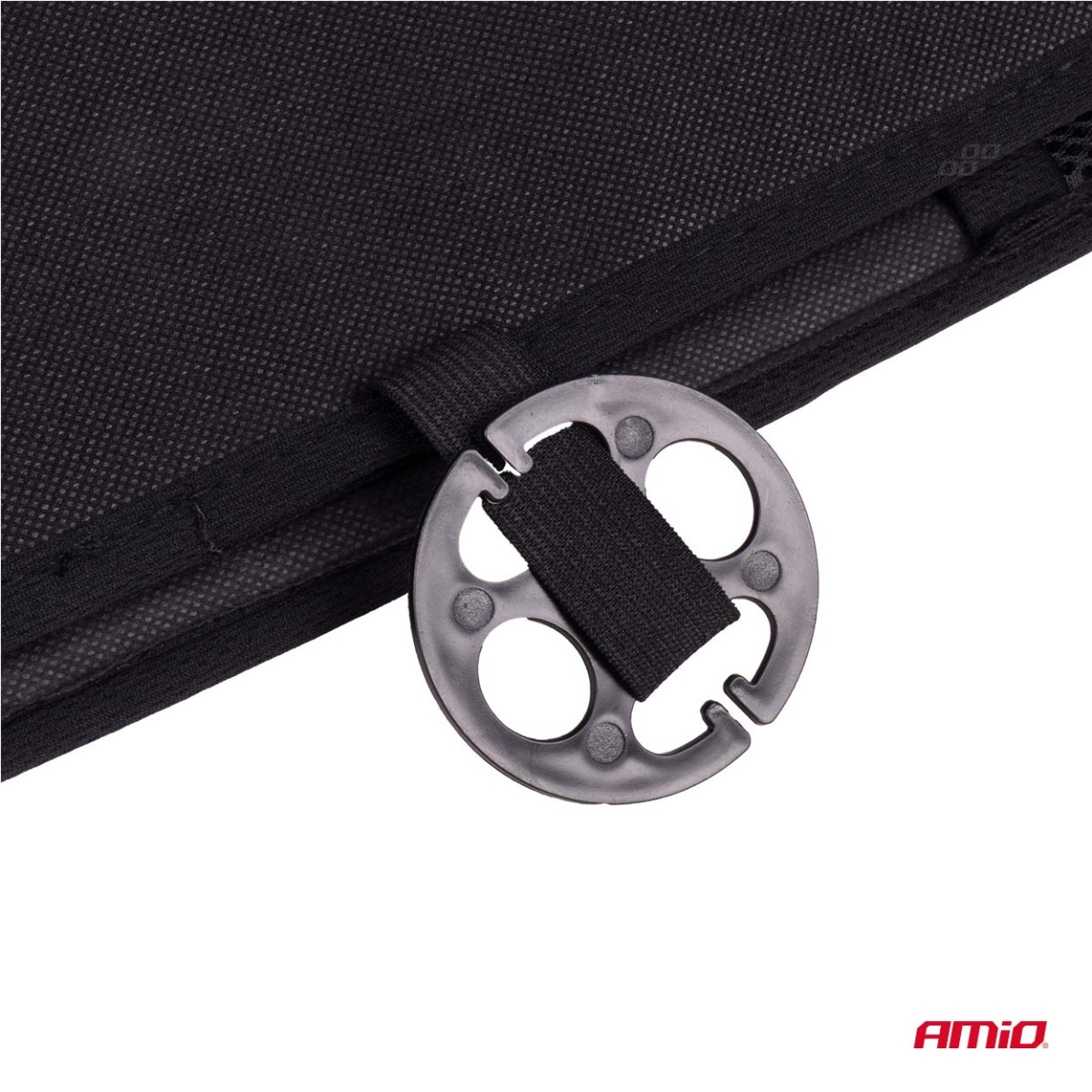 Automobilio sėdynės kilimėlis su karoliukais 110 x 46 cm - juoda