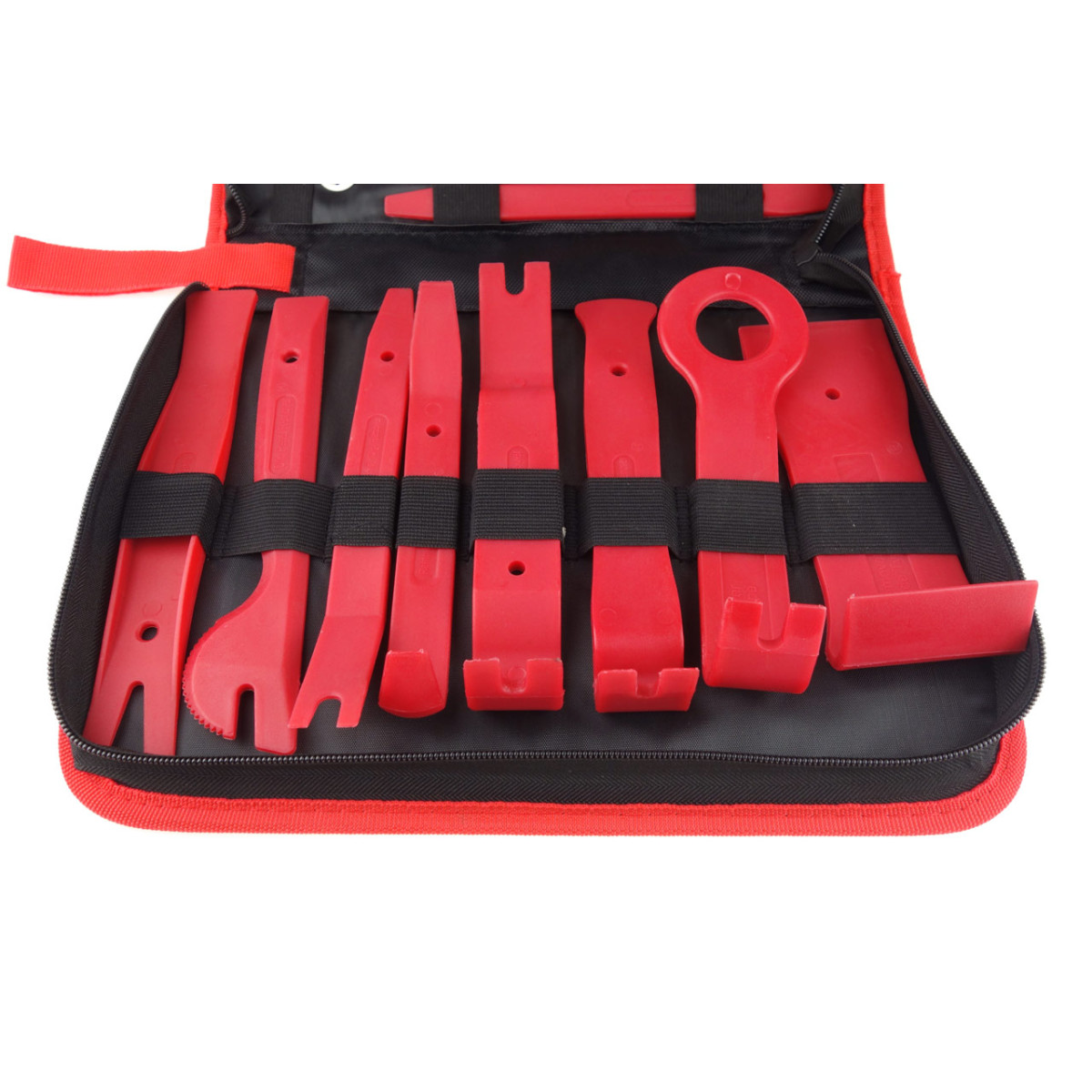 Įrankių rinkinys radijo ir interjero tvirtinimo elementų išėmimui, 19 vnt.  AMIO-02419