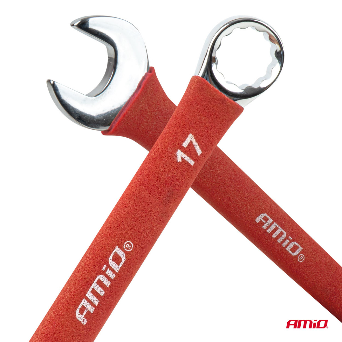 Kombinuotų raktų rinkinys, 6–22 mm, CrV, 12 vnt., AMIO-04976