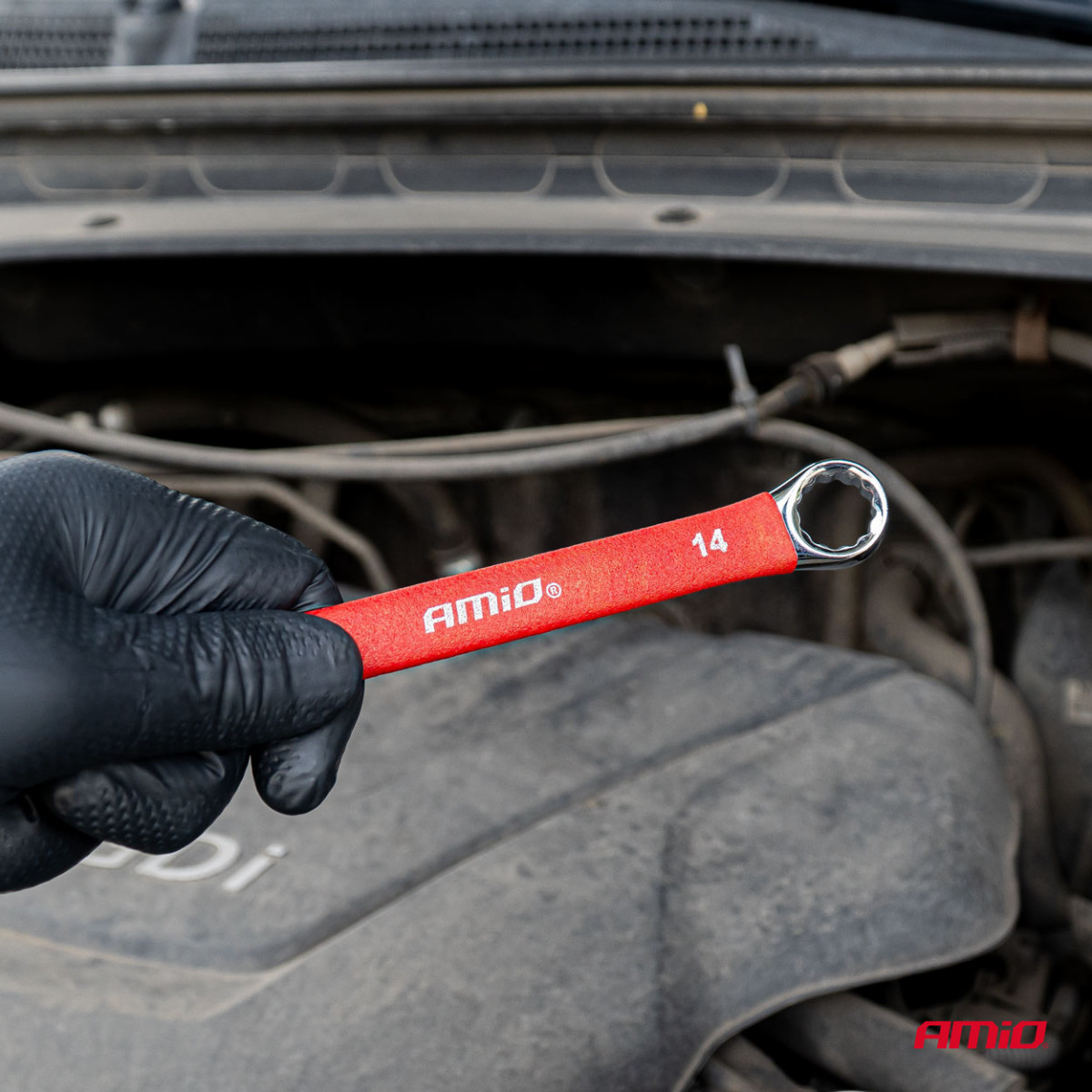 Kombinuotų raktų rinkinys, 6–32 mm, CrV, 25 vnt., AMIO-04977