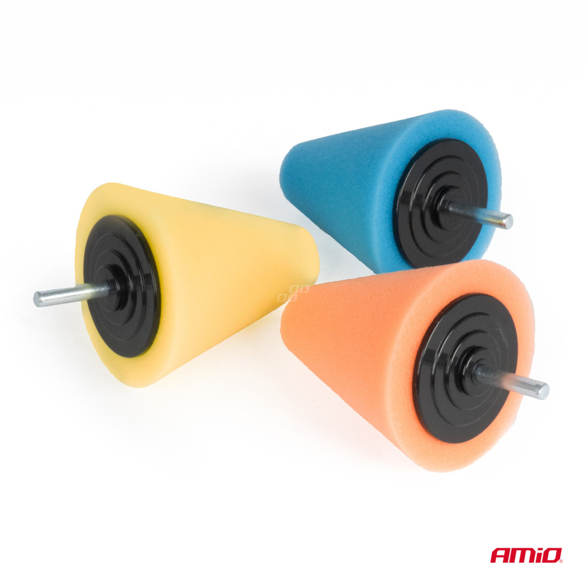 Kūginės formos poliravimo kempinės ratlankiams, 3 vnt.