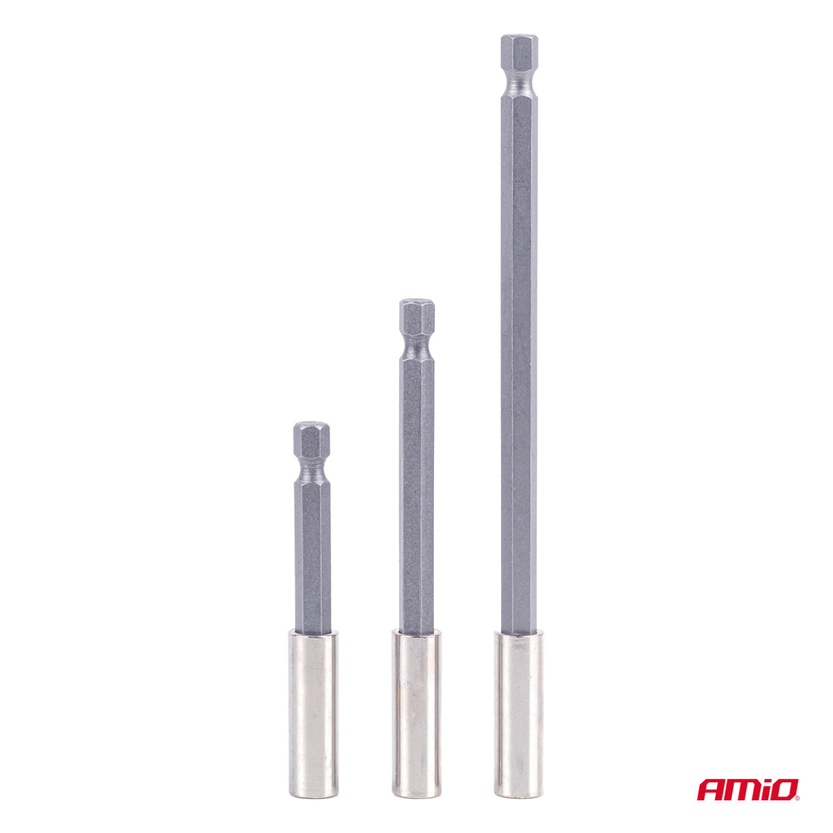 Antgalių laikiklių suktuvui rinkinys, 1/4", 3 vnt., AMIO-04934