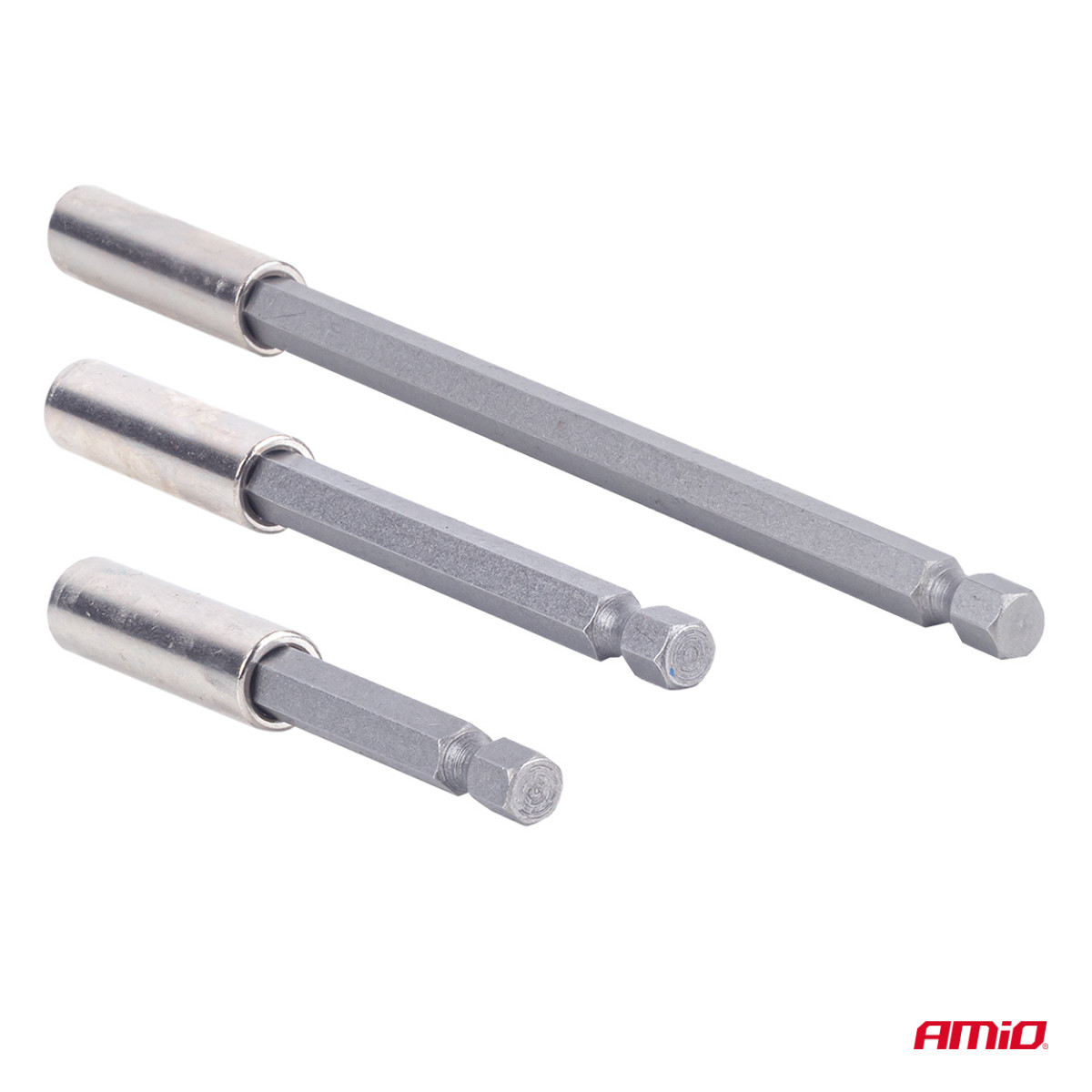 Antgalių laikiklių suktuvui rinkinys, 1/4", 3 vnt., AMIO-04934