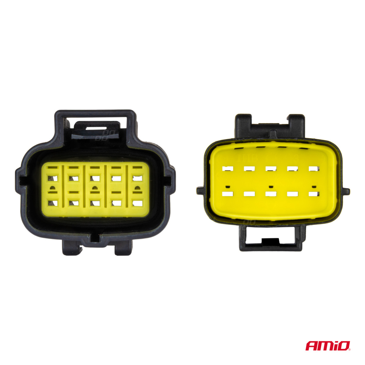 Vandeniui atspari 10 kontaktų elektros jungtis, 2,2 mm AMIO-04351