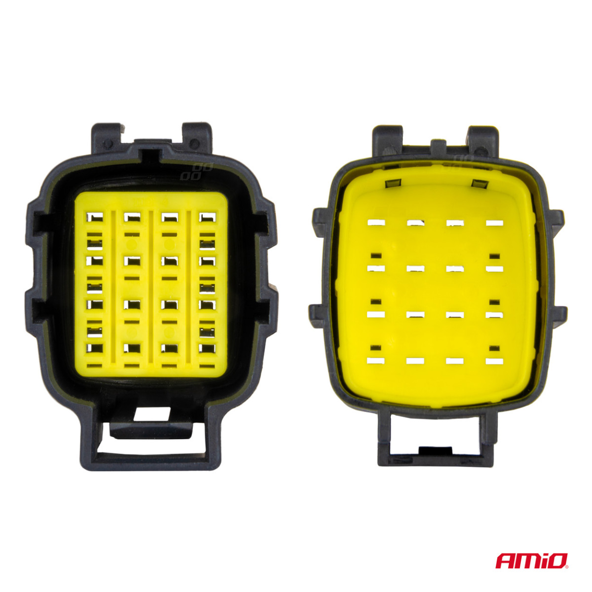 Vandeniui atspari 16 kontaktų elektros jungtis, 2,2 mm AMIO-04353