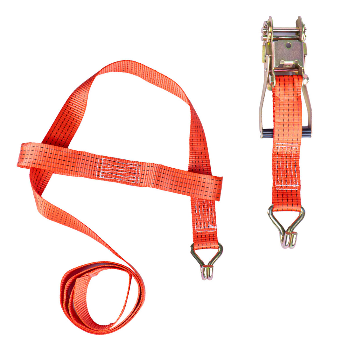 Krovinių tvirtinimo diržas su įtempikliu ir atrama 5000 kg, 3 m x 50 mm, AMIO-03317