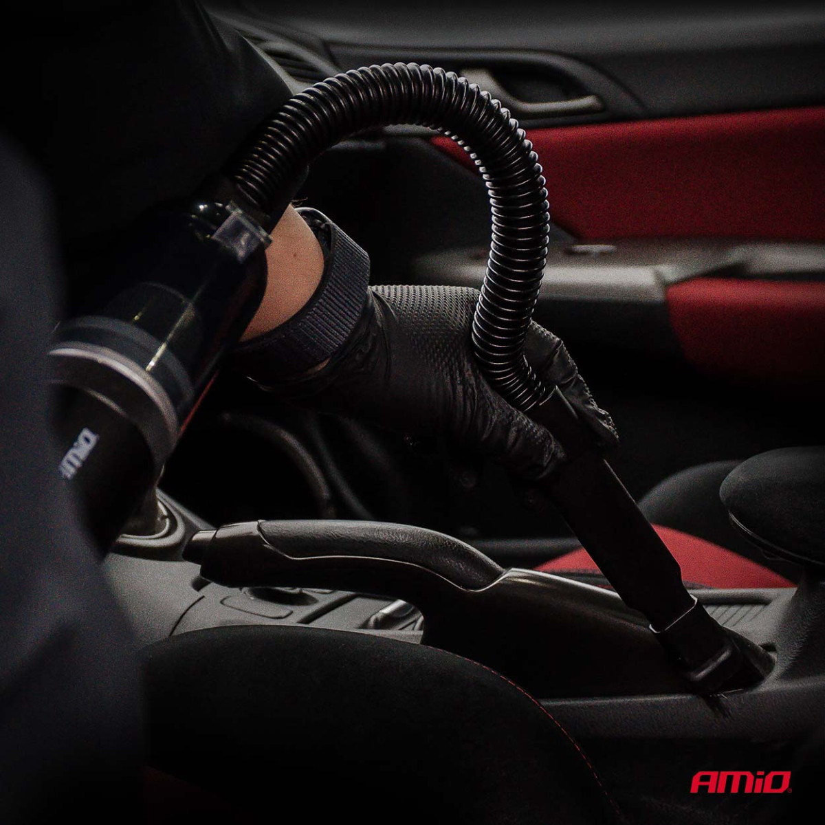 Belaidis automobilinis siurblys su pompos funkcija 100W 20 kPa USB-C AMIO-04785