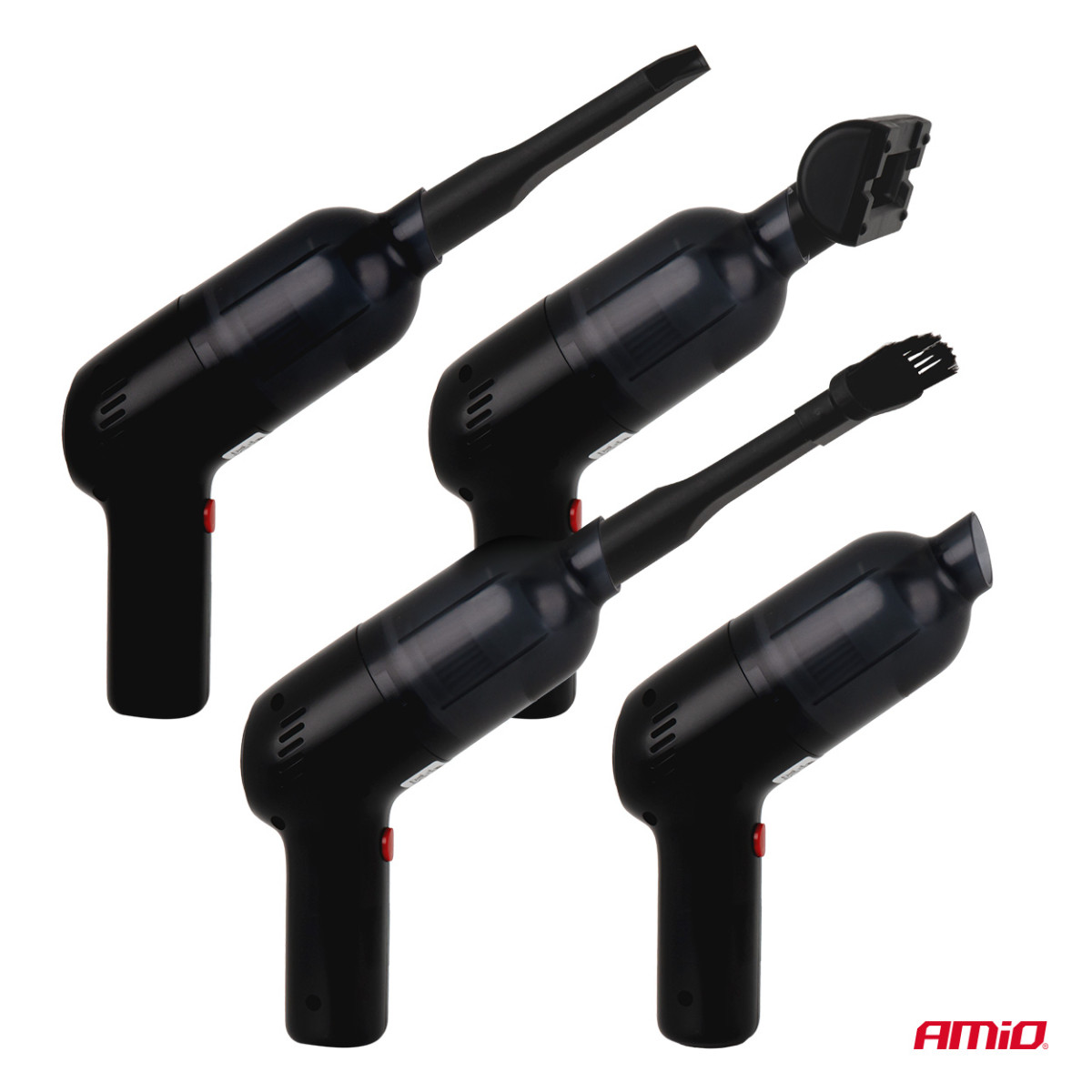 Belaidis automobilinis dulkių siurblys 70 W, 11 kPa, USB-C, su HEPA filtru, VC-08 AMIO-04416