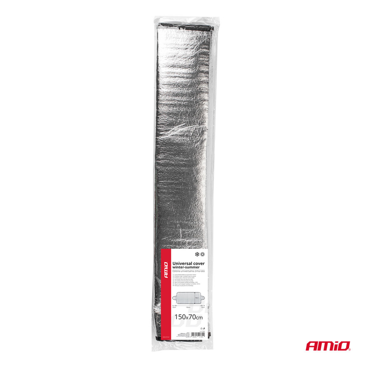 Universali priekinio stiklo uždanga vasarai/žiemai 150x70 cm AMIO-01389