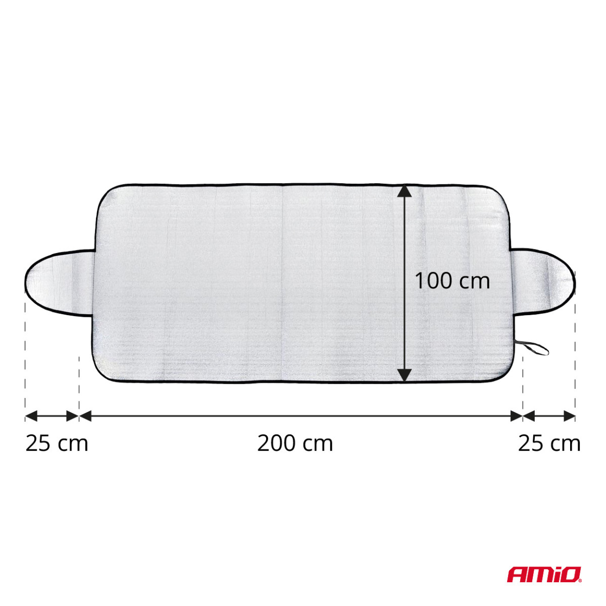 Universali priekinio stiklo uždanga vasarai/žiemai 200x100 cm AMIO-04881