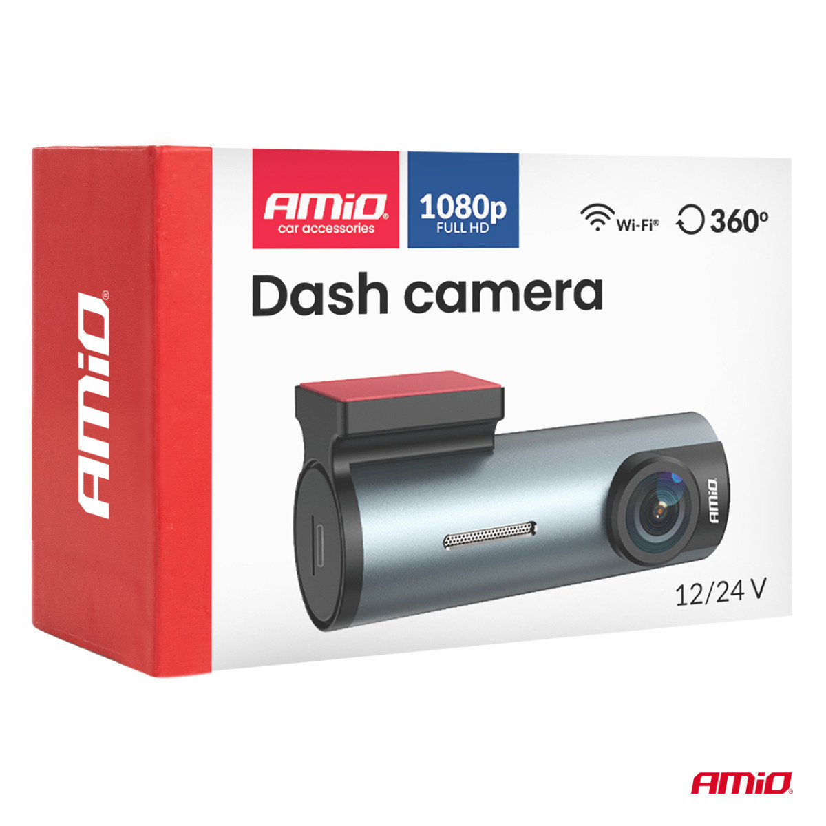 Automobilinis vaizdo registratorius 1K WLAN Wi-Fi Full HD 128 GB AMIO-04798