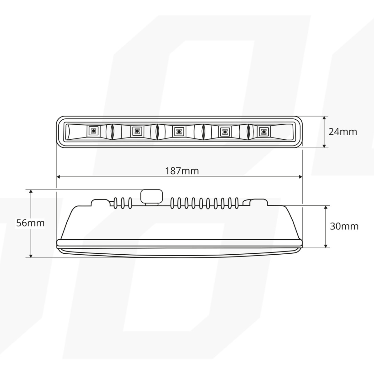 Dienos šviesos žibintai DRL 501HP