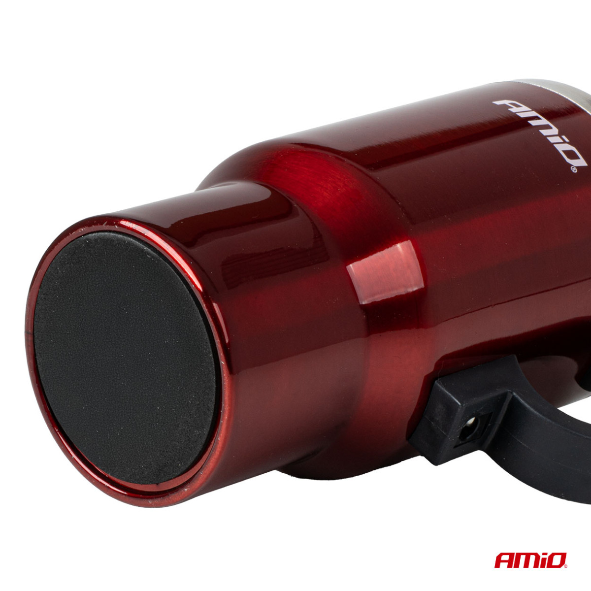 Automobilio virdulys-puodelis, 450 ml 12V, raudonas, AMIO-02177