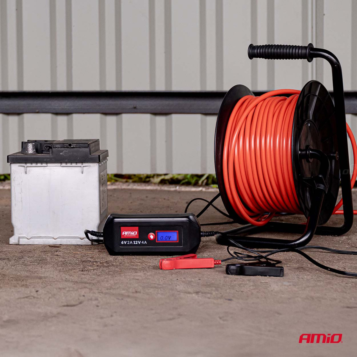 Skaitmeninis akumuliatoriaus įkroviklis STD/GEL/AGM/WET 4A 6/12V AMIO-04523