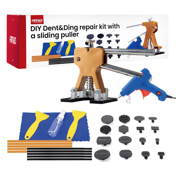 PDR kėbulo įlenkimų remonto rinkinys su slankiuoju traukikliu (DIY) AMIO-04599