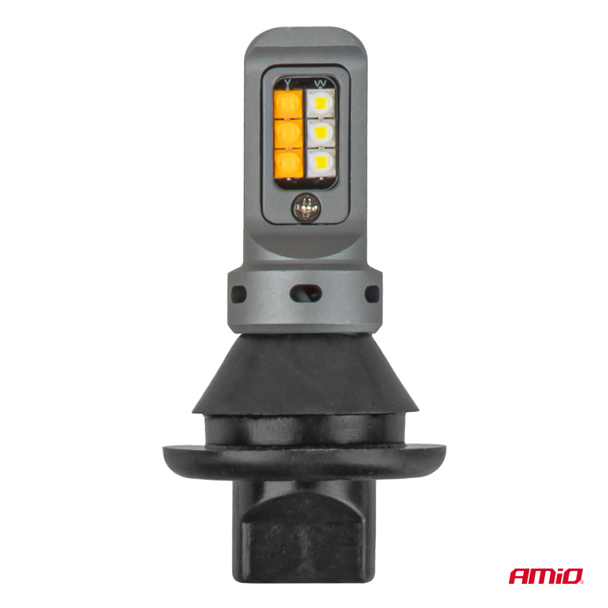LED DRL dienos šviesų ir posūkių lemputės 2in1, 1156, CANBUS, 12/24 V, AMIO-05005