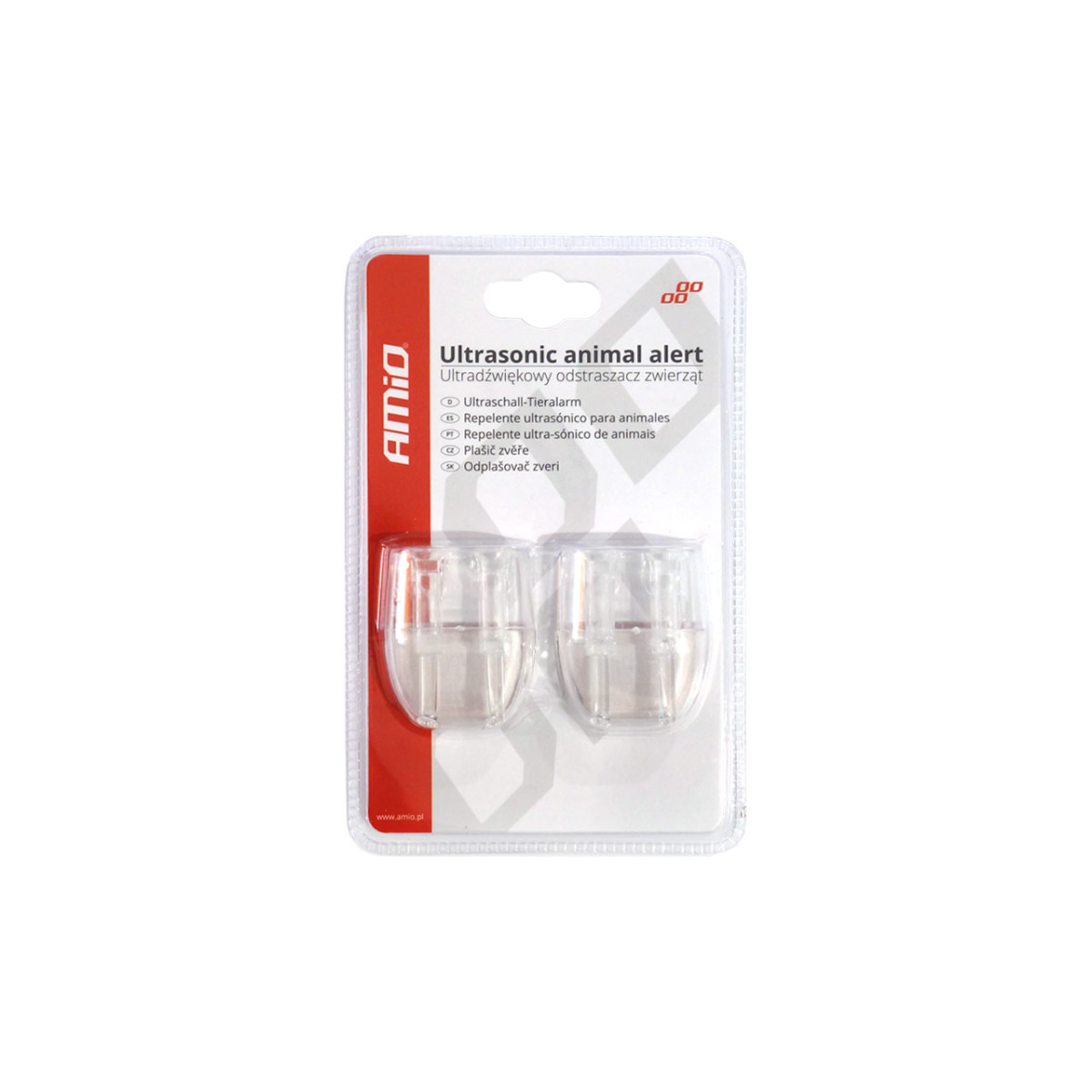 Ultragarso laukinių gyvūnų atbaidytuvas, 2 švilpukai AMIO-02455