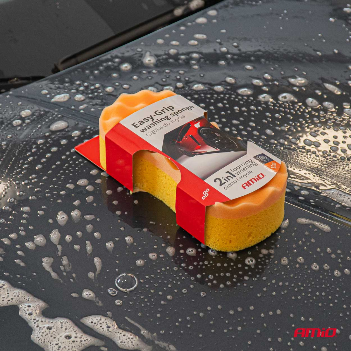 Minkšta automobilio plovimo kempinė Easy-Grip, AMIO-03841