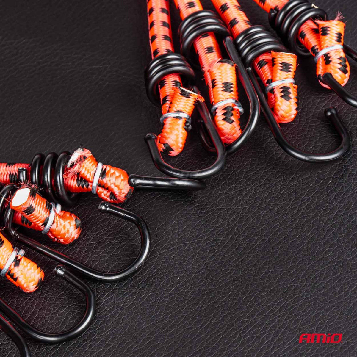 Elastinga bagažo tvirtinimo virvė, 8 atšakų, 30 cm, Ø8 mm BSTRAP-01 AMIO-01146