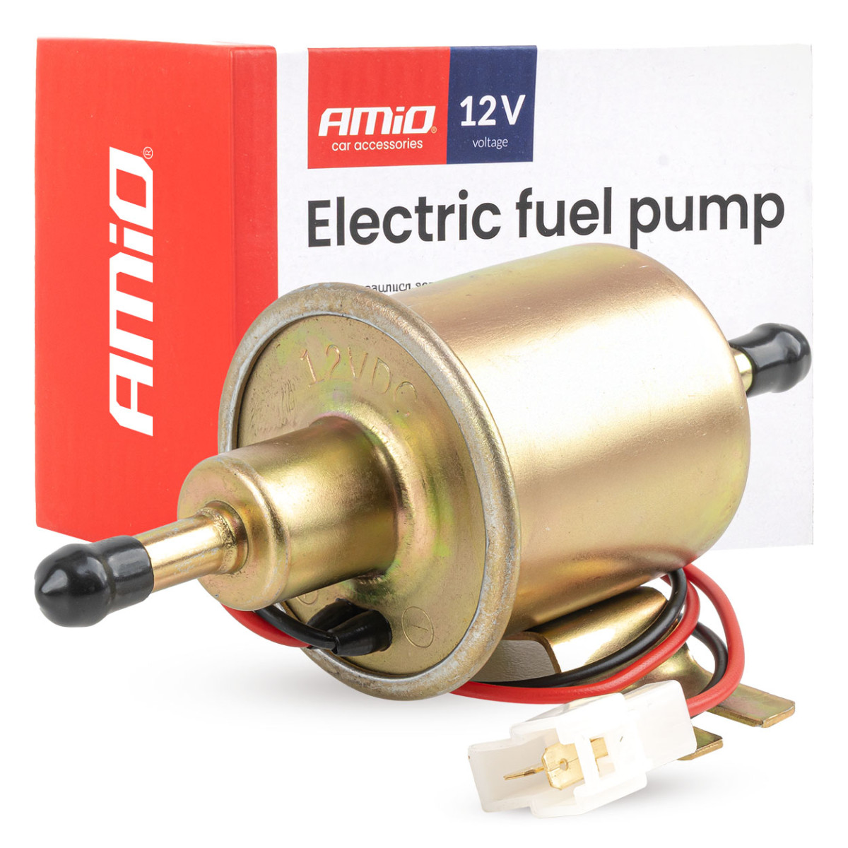 Elektrinis pratekamasis kuro siurblys, 8 mm, 12 V AMIO-04924
