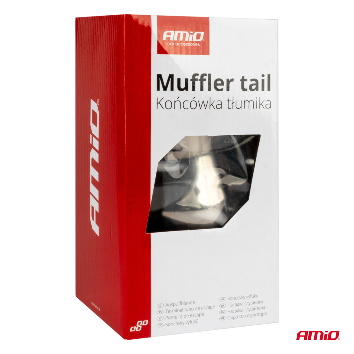 Duslintuvo antgalis 43-62 mm, nerūdijančio plieno, juodas matinis AMiO-04061