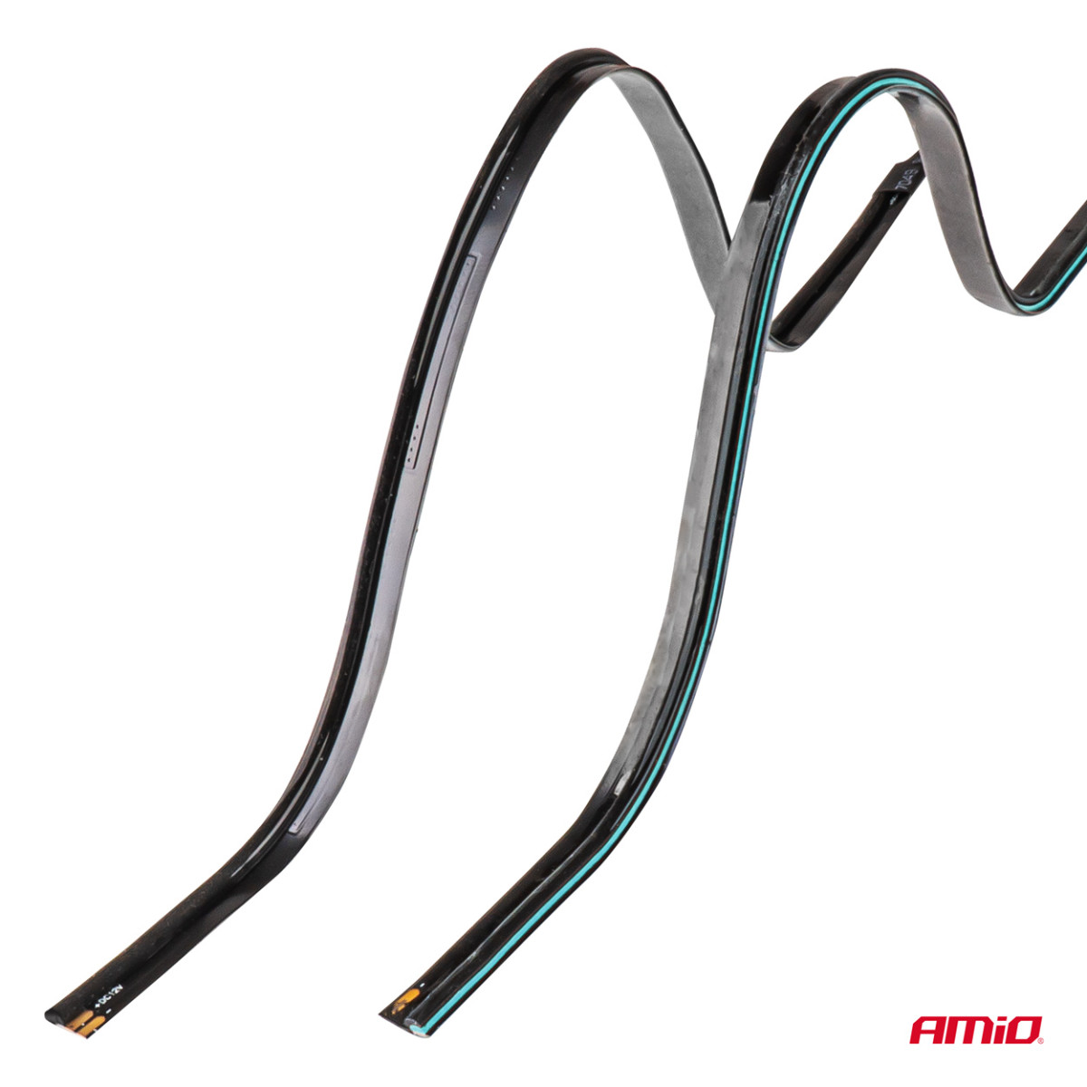 Lanksčios šoninės COB LED juostos 2x30 cm 12V, mėlyna