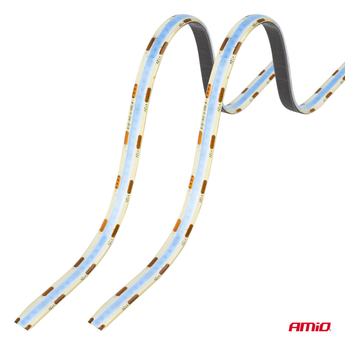 Lanksčios COB LED juostos 2x30 cm 12V, mėlyna