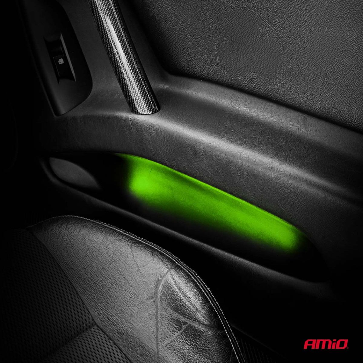 Lanksčios COB LED juostos 2x30 cm 12V, žalia