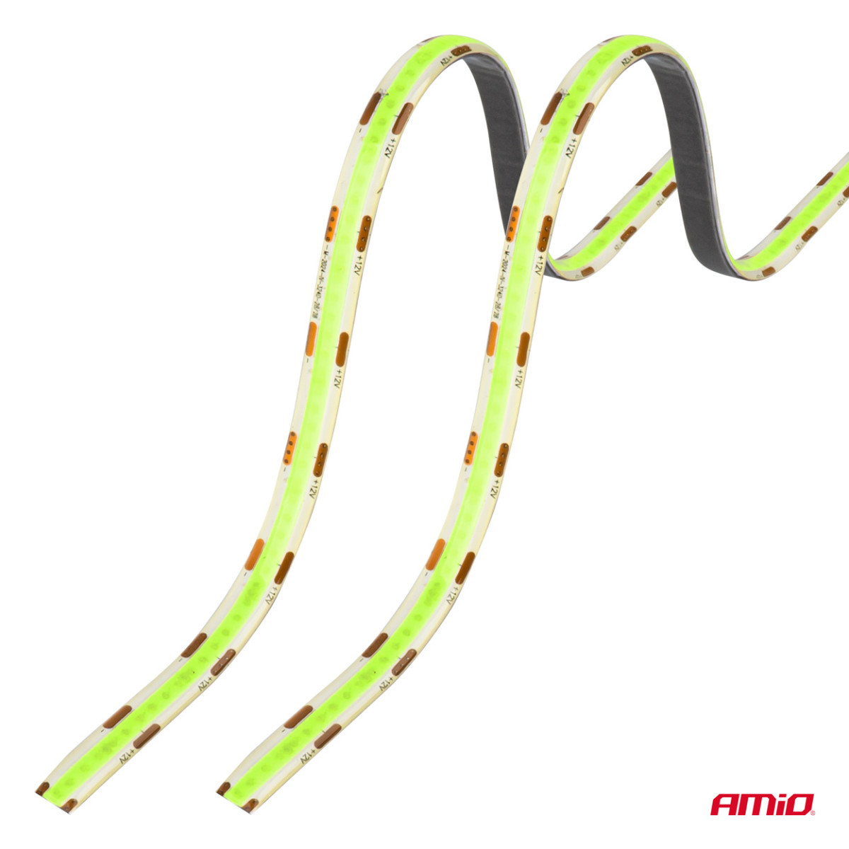 Lanksčios COB LED juostos 2x30 cm 12V, žalia