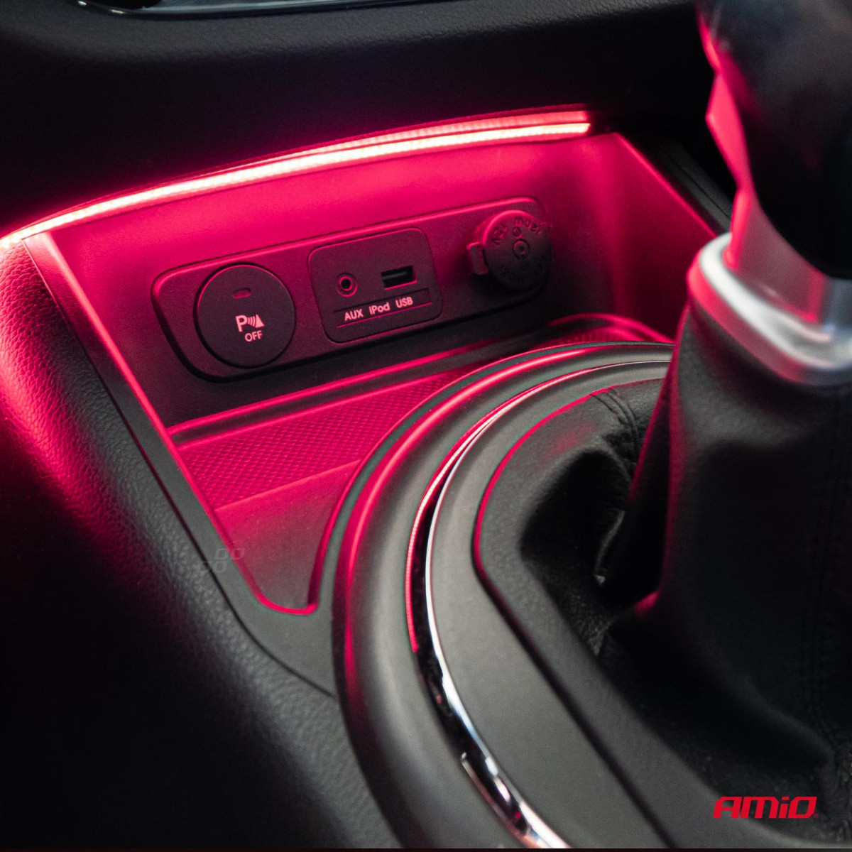 Lanksčios COB LED juostos 2x30 cm 12V, rožinė