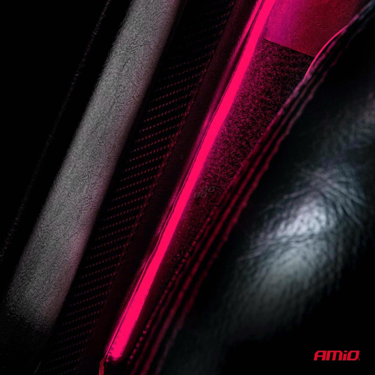 Lanksčios COB LED juostos 2x30 cm 12V, rožinė