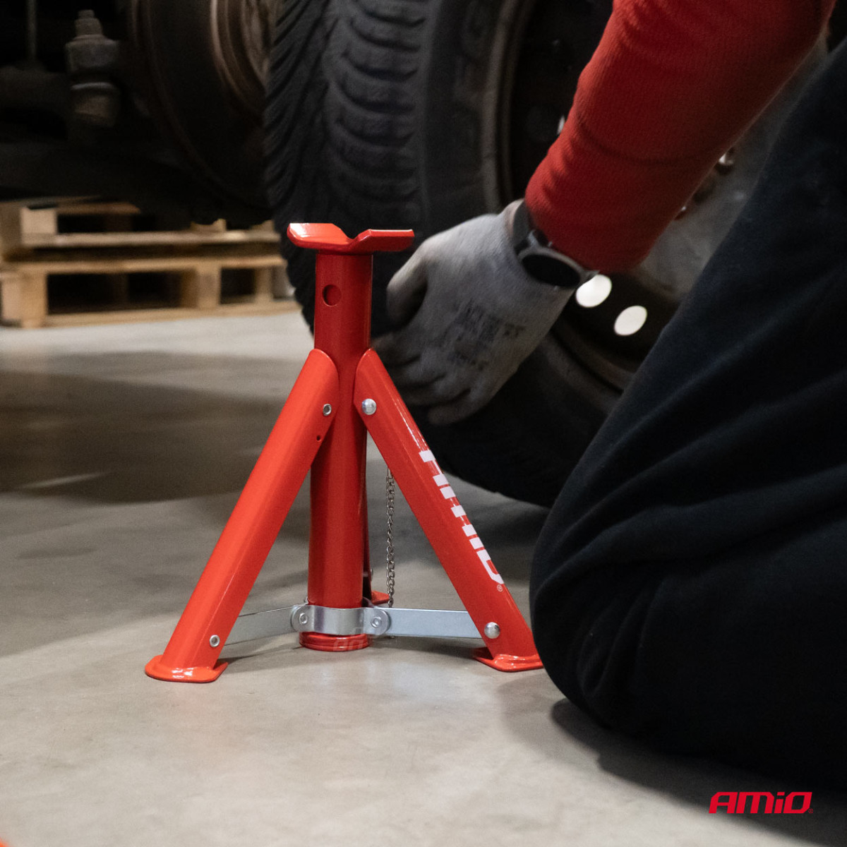 Sulankstomi atraminiai stovai 2000 kg, 2 vnt. AMIO-04185