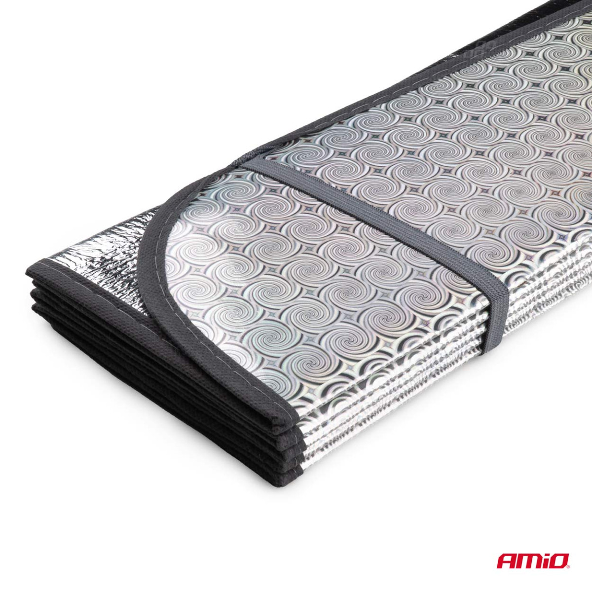 Sulankstoma saulės uždanga automobiliui 145x70 cm AMIO-04374