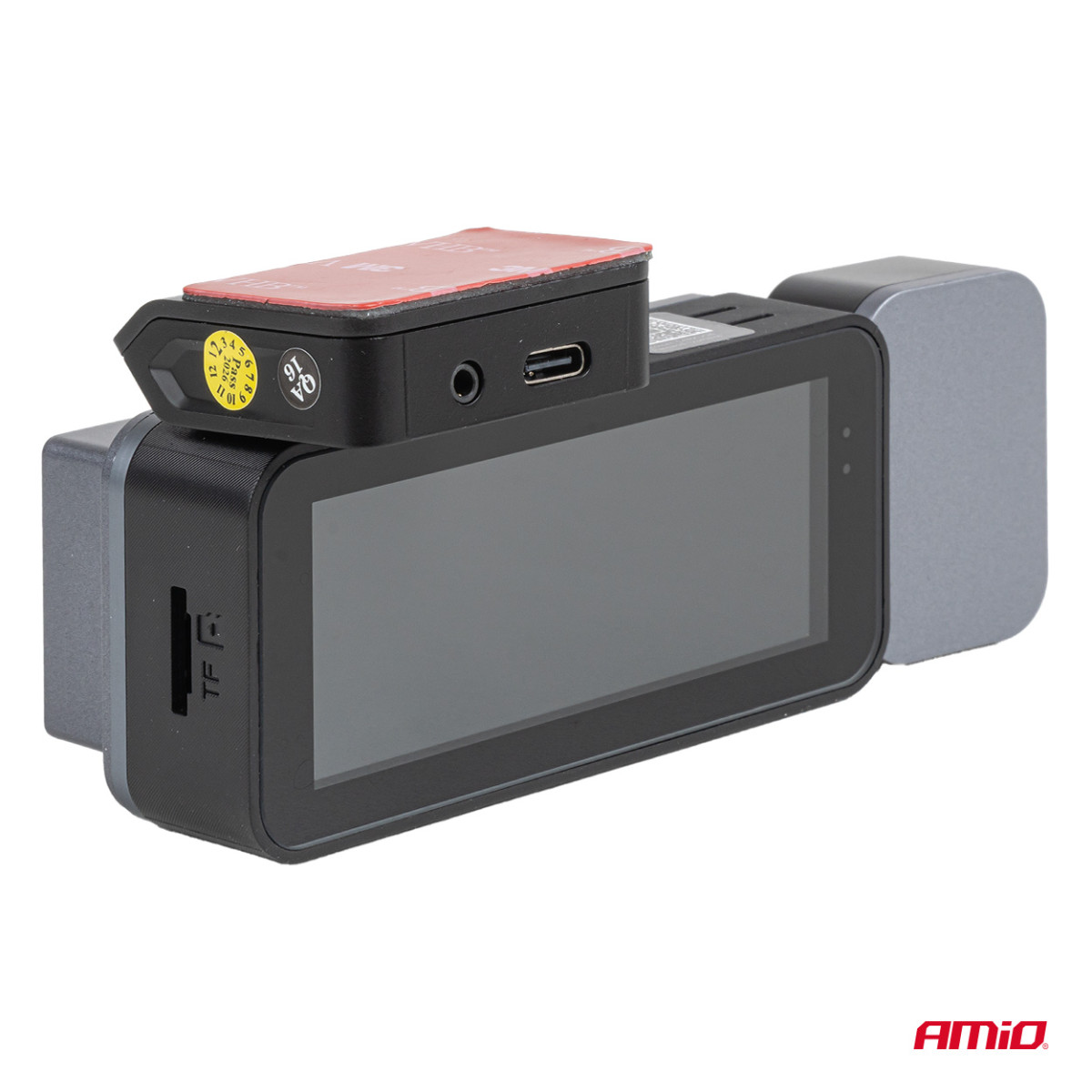 Automobilinis vaizdo registratorius 4K + 1K + 2K WLAN Wi-Fi UHD 512 GB AMIO-04802.
