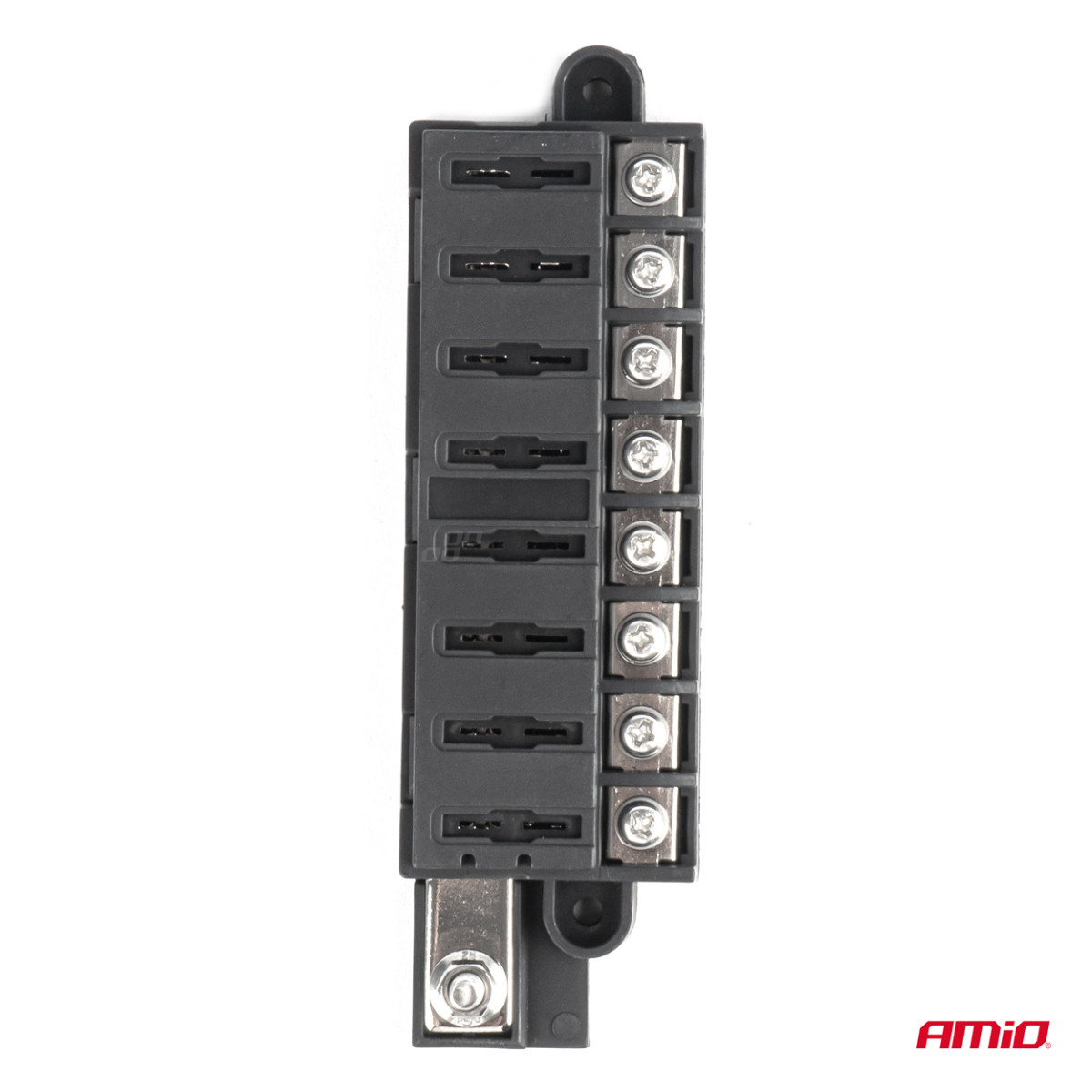 Saugiklių dėžutė, 8 lizdų su varžtiniais gnybtais AMIO-03837