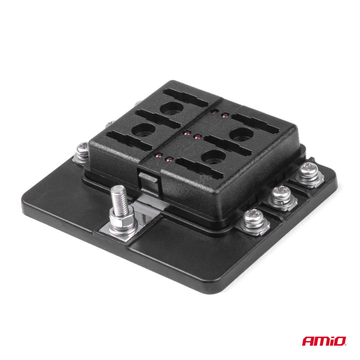 Saugiklių dėžutė, 6 lizdų su saugikliais AMIO-03039