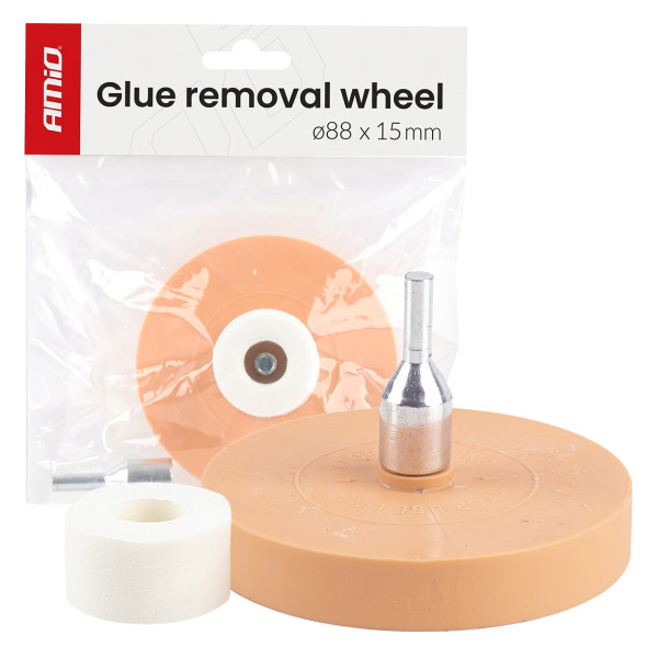 Guminis klijų šalinimo diskas, 88 mm AMIO-04926 Guminis klijų šalinimo diskas, 88 mm AMIO-04926