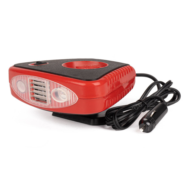 Automobilinis šildytuvas su ventiliatoriumi ir lempa,  12V