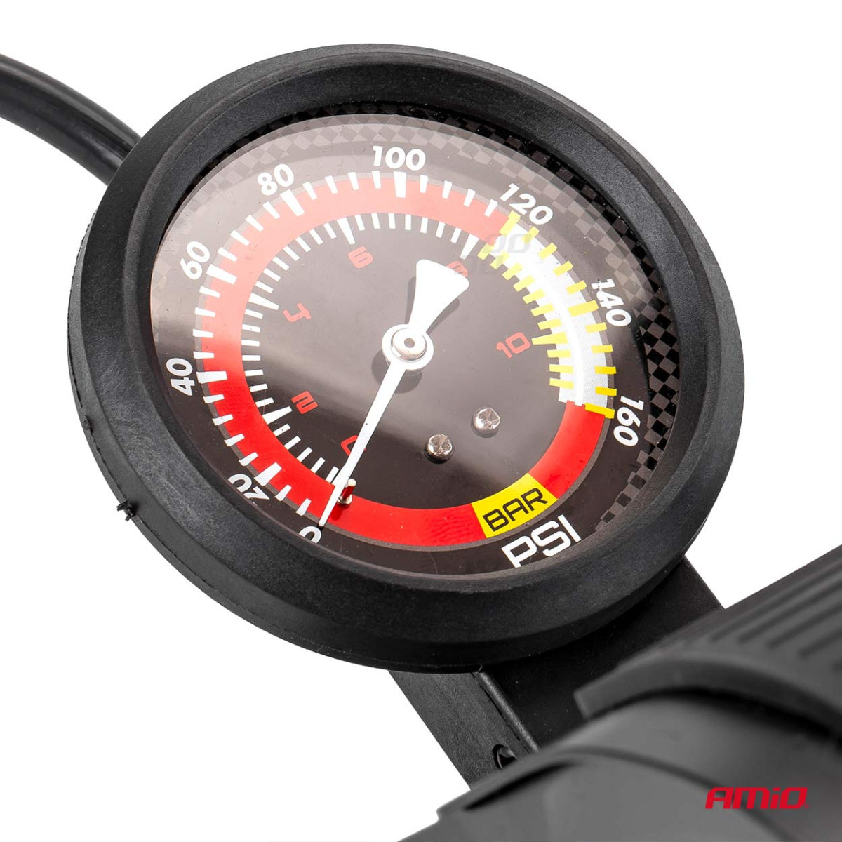 HQ dviguba stūmoklinė kojinė pompa 2×Ø45 mm su manometru ir adapteriais PU07