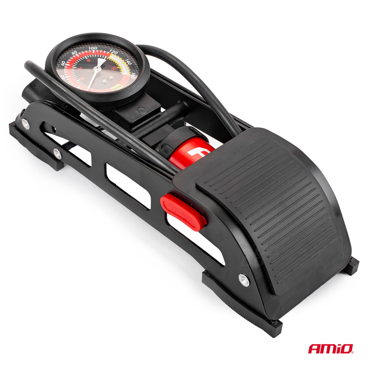 HQ vieno stūmoklio kojinė pompa Ø55 mm su manometru ir adapteriais PU06