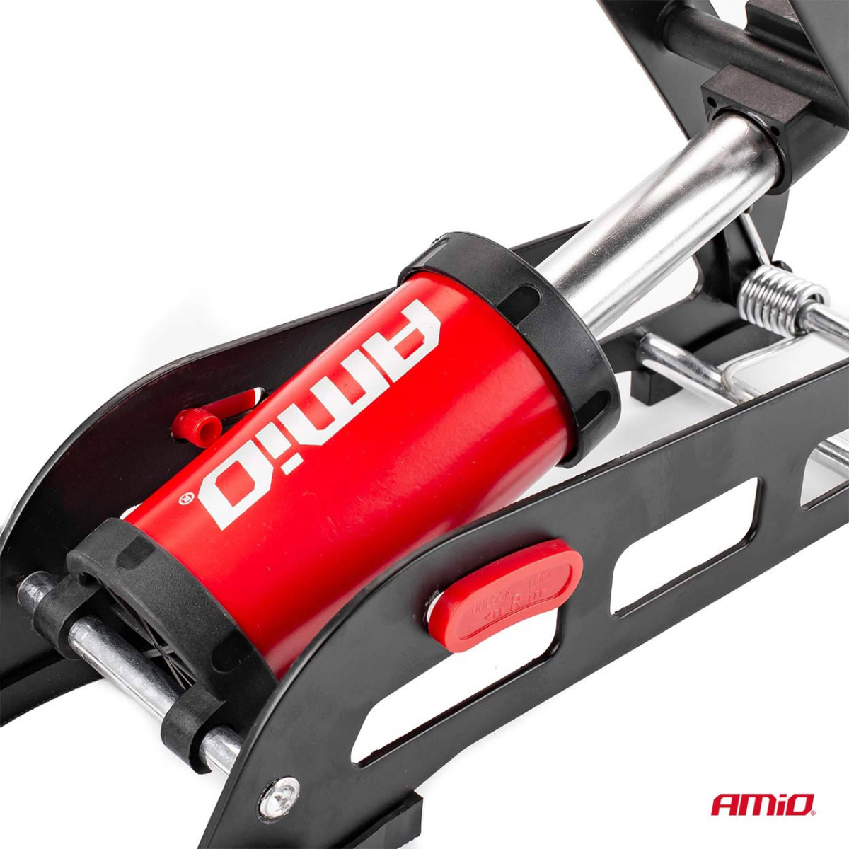 HQ vieno stūmoklio kojinė pompa Ø55 mm su manometru ir adapteriais PU06