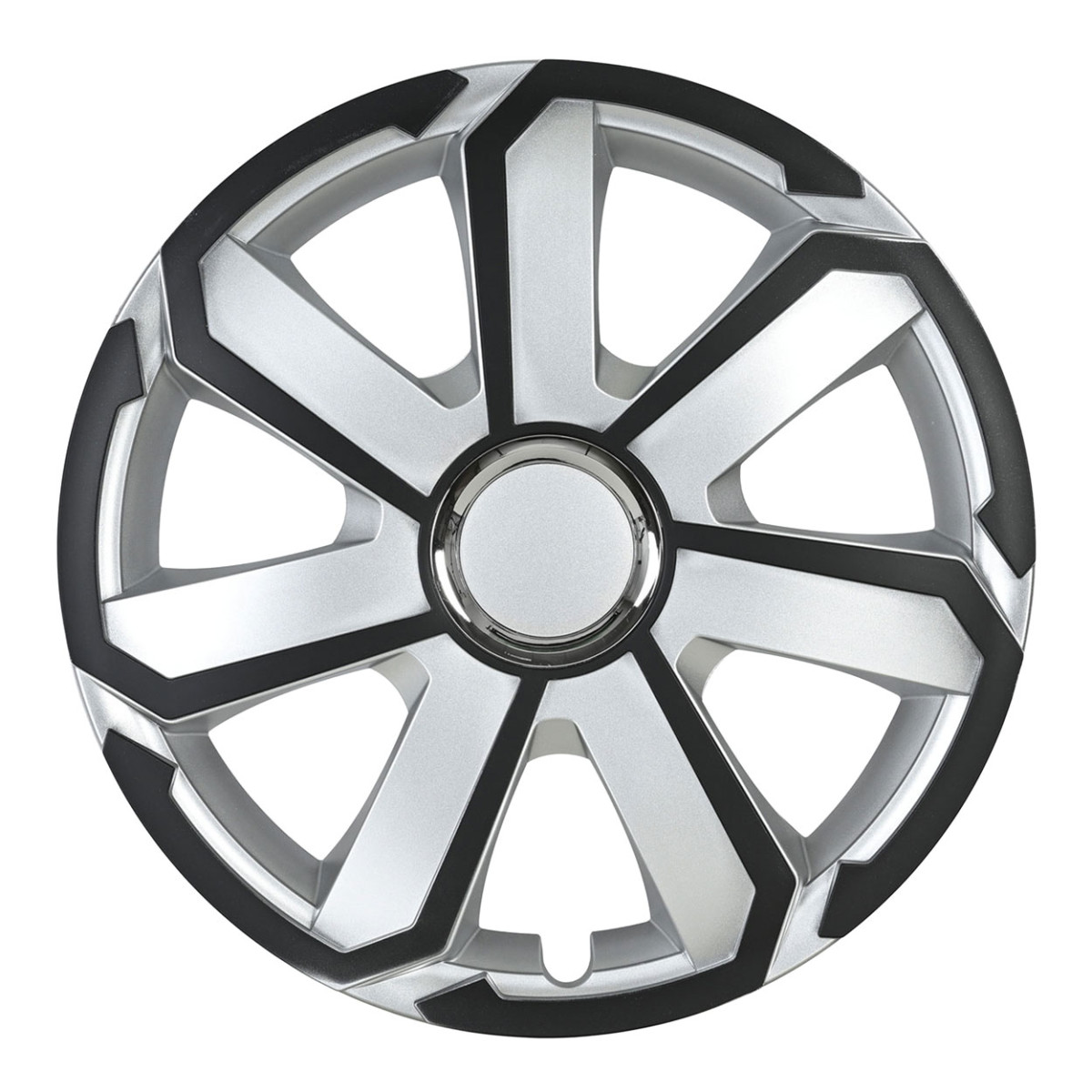 Rato gaubtas 1 vnt. AEROSPIN, sidabrinis ir juodas 16" 
