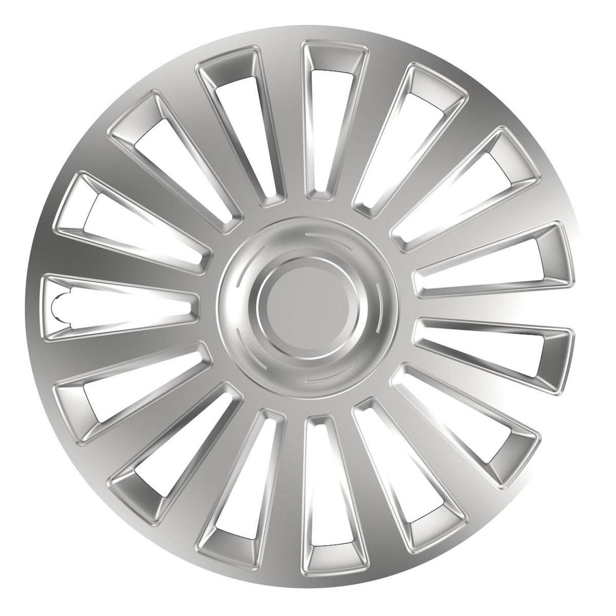 Ratų gaubtas 1 vnt. Luxury, sidabrinis 13"