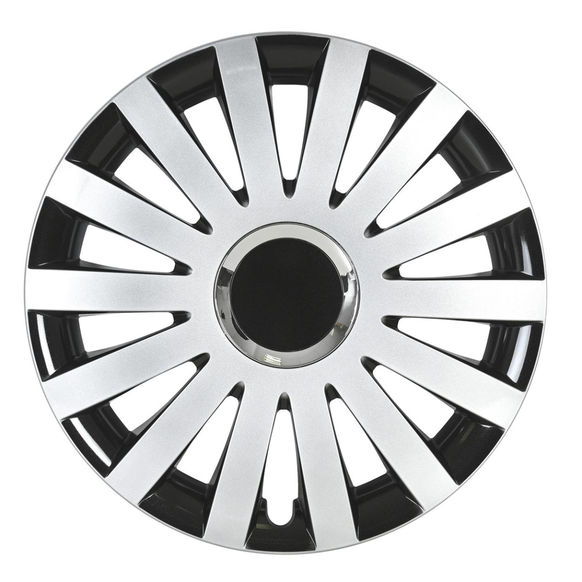Rato gaubtas 1 vnt. SAIL, juodas ir sidabrinis 15"
