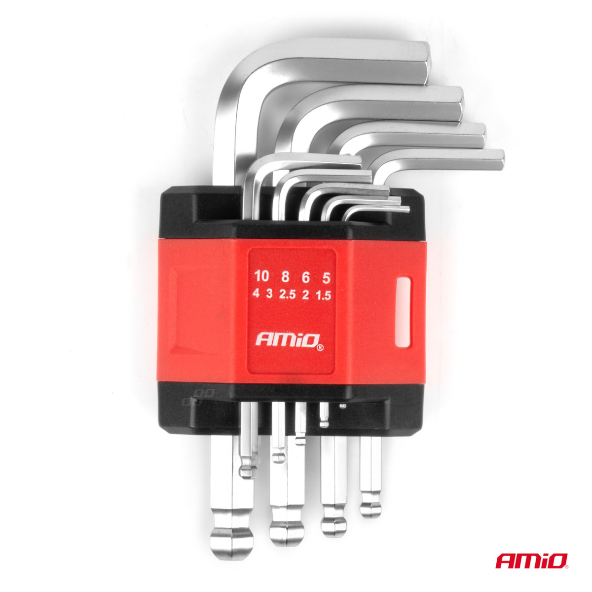 Trumpieji HEX (imbus) raktai, 9 vnt., CR-V AMIO-01041