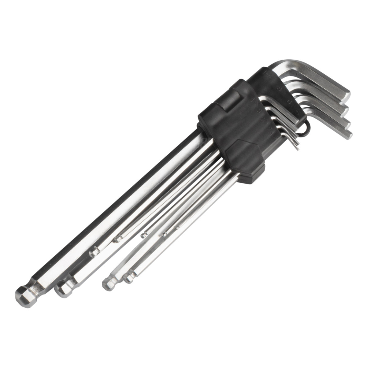 Ilgieji HEX (imbus) raktai, 230 mm, 9 vnt., IKL AMIO-01721