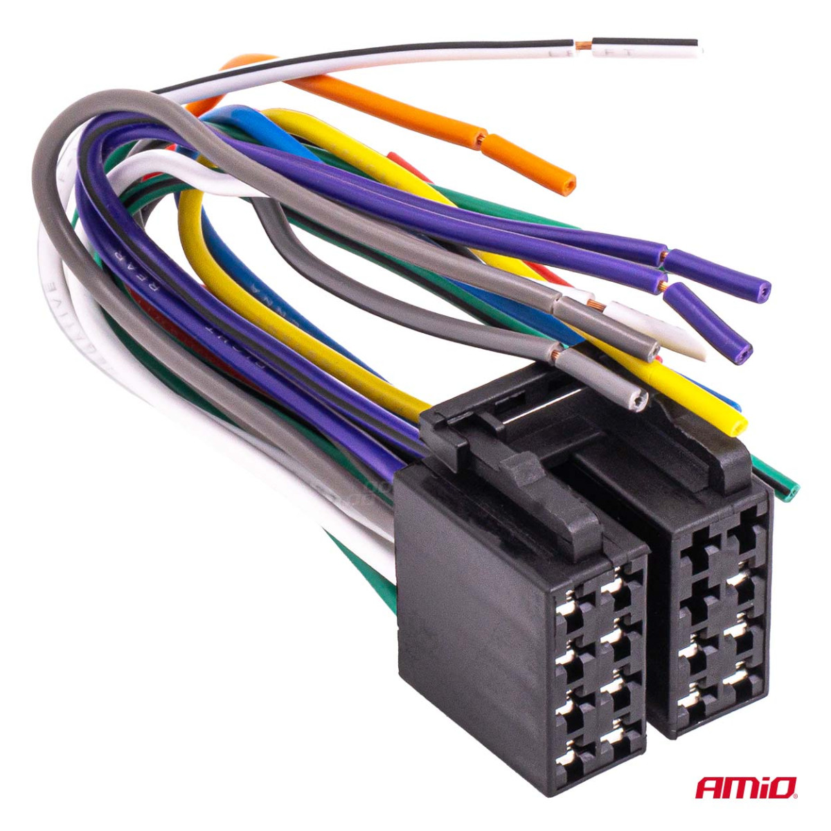 Integruota ISO CCA 13 PIN moteriška jungtis, 5A, 12V, AMIO-04441