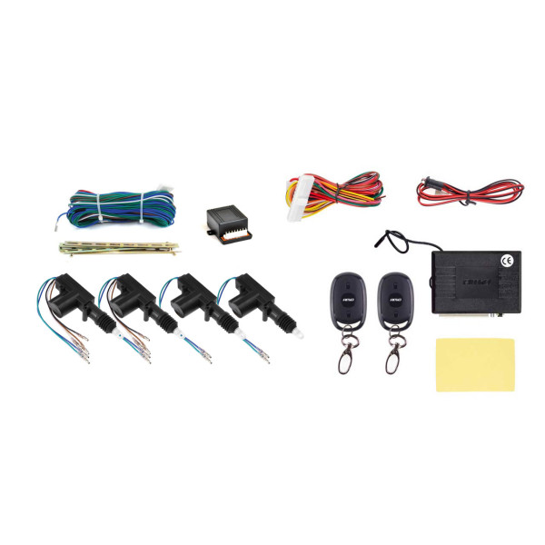 Universali belaidė centrinių durų užraktų sistema KE14 su 2 Master + 2 Slave varikliais ir nuotolinio valdymo pultais AMIO-01683