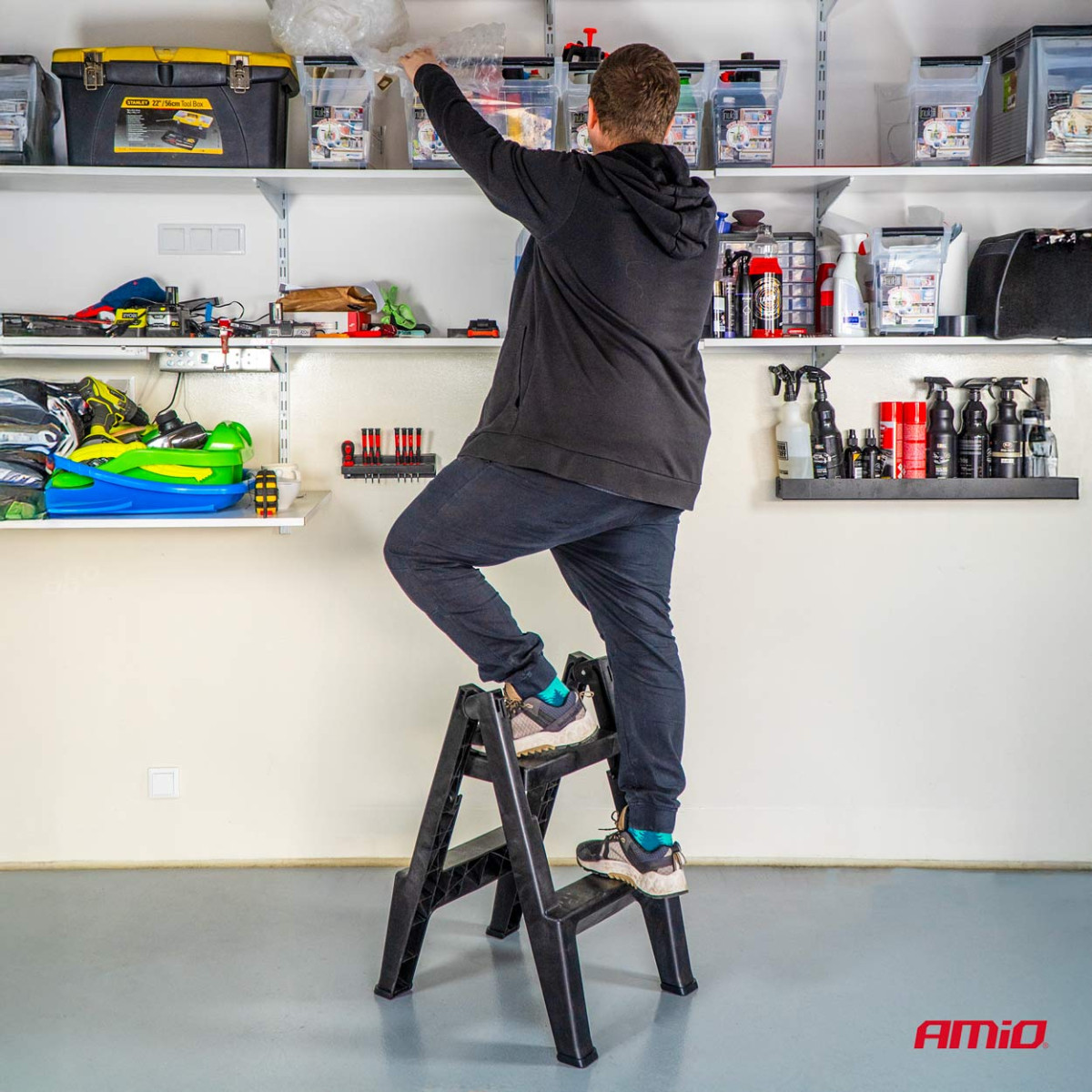 Sulankstomos kopėčios 51,5cm 150kg AMIO-04267